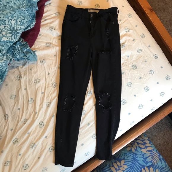 Topshop Jamie Damaged Skinnies - Picture 3 of 5